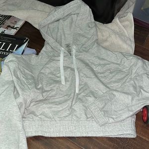 TLF open back cropped hoodie